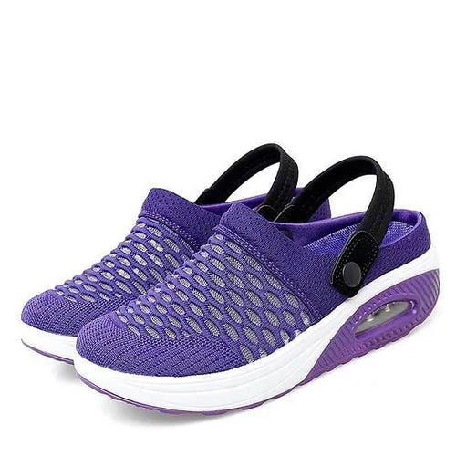 Women’s Breathable Air Cushion Slip-On Walking Shoes