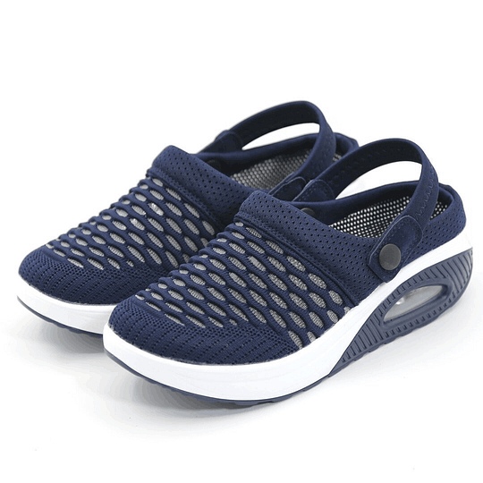 Women’s Breathable Air Cushion Slip-On Walking Shoes