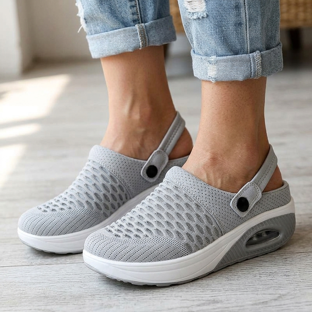 Women’s Breathable Air Cushion Slip-On Walking Shoes
